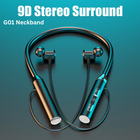 Magnetic Neckband Bluetooth Earphones Wireless TWS Sport Headphones with HD