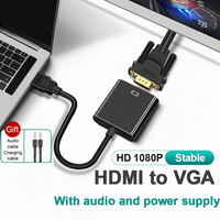 1080p Hdmi to Vga Converter for Xbox Ps3 Ps4 PC TV LEDs Etc with Sound Port