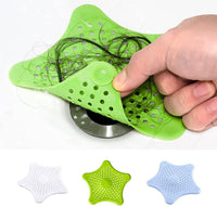 Anti Blocking Floor Drain Silicone Sewer Outfall Strainer Sink Filter Star