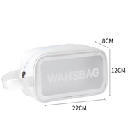3pcs Portable Travel Wash Bag Female Transparent Waterproof Makeup Storage