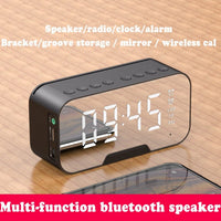 G10/q5 All in 1 Portable Bluetooth Alarm Clock FM Radio Speaker/ Bass Stereo