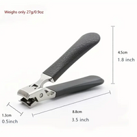 Modern Stainless Steel Nail Clippers, Wide Jaw Toenail Trimmer with Concave