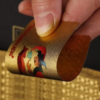 Gold Foil Plastic Waterproof Playing Cards