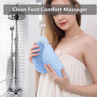 Foot Scrubber for Shower 25 X 30 Cm, Silica Gel Shower Foot Scrubber, Shower