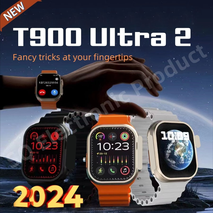 Ultra 2 T900 Biggest Infinite Display Smart Watch with Bluetooth Calling