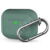 Airpods Pro 4 Case Pouch Silicone Soft + Hook Pouch in Black Red Brown Green