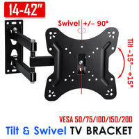 Tv Wall Mount Bracket 14-42 / 14-55 Inch LED LCD Adjustable Rotatable Stand