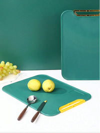 Round & Recatangle Dual-Sided Rotating Cutting Board, Non-Slip Versatile