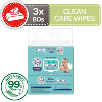 240 Wet Wipes Value Pack - 3 Packs X 80 Sheets