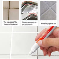1pc White Waterproof Tile Gap Repair Pen - Effortless Restoration