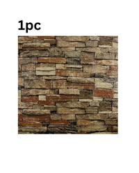 5pcs 3d Wall Stickers Wallpaper Foam Soft Tiles, Bedroom Faux Brick