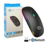 Hp W10 Mouse/Rechargeable Mouse/Bluetooth+Wireless Mouse/Rechargeable Silent