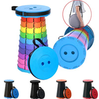 Retractable Folding Stool for Camping Fishing Height Adjustable - Banco