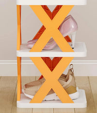 5 Layer Shoe Cabinet Storage Organizer X Shaped Shoe Rack Organizer
