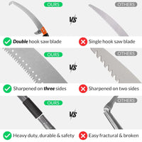 Double Side Pruning Saw Curved Blade Hand Saw | Professional Pruning Saw