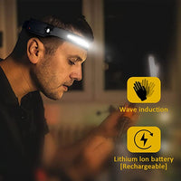 Led COB Headlight Powerful LED Headlight USB Rechargeable Headlamp