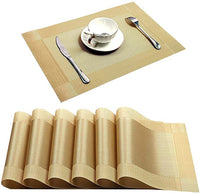 Food Mat Rectangle Placemat Restaurant Washable PVC Durable Dining Table