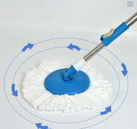 Eight Rotating Mop 360 Degree Household Magic Spin Bucket Set Wheels Tornado