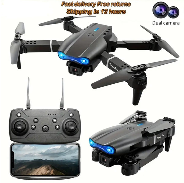 E99w Pro Drone Quadcopter Remote Control Handle Four Axis Aircraft HD 6k