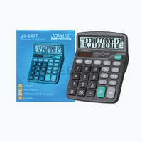 12 Digits Calculator 100 Check Joinus Js -8837 Black