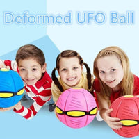 Magic Flying Saucer Ball Ufo Flat Throw Disc Ball with LED Light Toy Outdoor