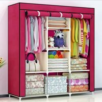 Foldable Cabinet Wardrobe Almirah - Foldable Storage Wardrobe