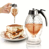 Multiuse Dispenser Squeeze Bottle Honey Jar Container Bee Drip Dispenser