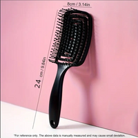 Square Hollow Comb Hair Scalp Massage Hair Brush Anti-static Wet Dry Curly