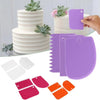 3pcs/set Colorful Plastic Cream Scraper DIY Cake Cutter Pastry Tools