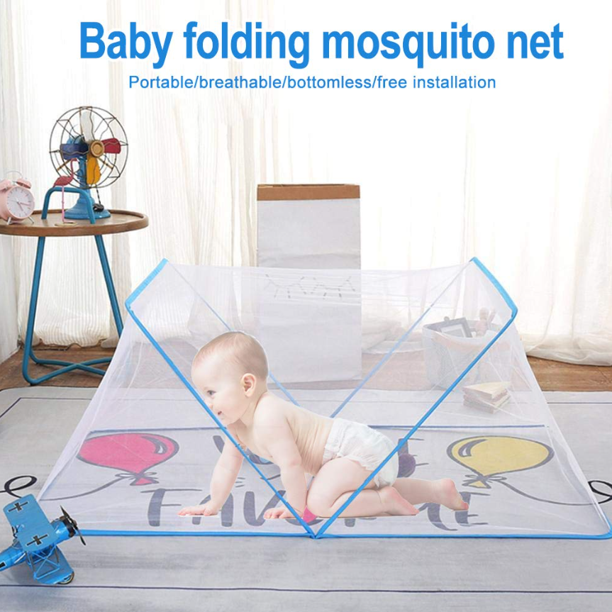 Baby Mosquito Net Infant Portable Folding Crib Bed with Mosquito Net