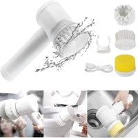 Electric Spin Scrubber Cleaning Brush Handheld Kitchen Bathroom Sink