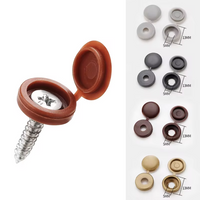 100pcs Decorative Hole Plug Self-Tapping Screw Cap - Easy Installation