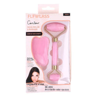 Natural Rose Quartz Roller Facial Jade Roller Stone Gua Sha Face Lifting