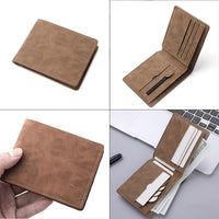 Wallet for Men Slim 6 Credit Card Holder Slots Small Thin Men's Wallet