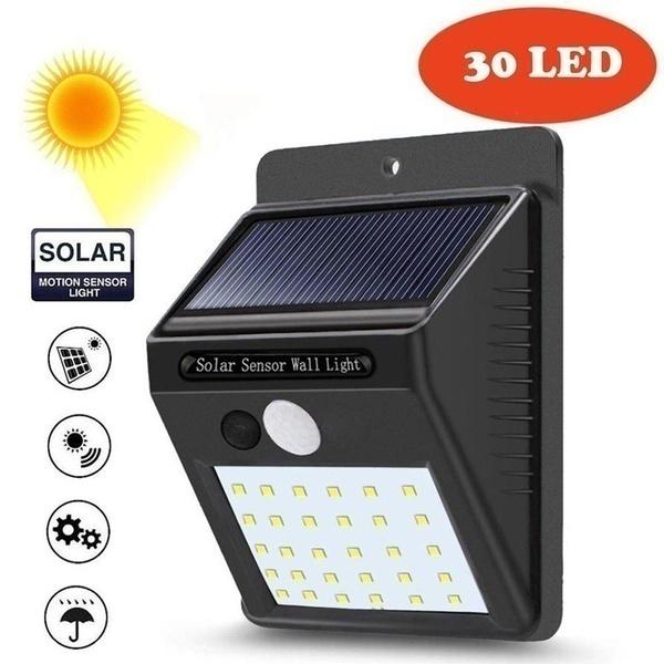 Smart Solar Light with Motion Sensor LED Wireless Weatherproof Light
