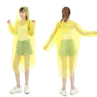 Disposable Rain Coat Yellow & Blue Unisex