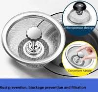 1 Kitchen Sink Filter Plug, 2-in-1 Filter, Kitchen Sink Woven Filter and