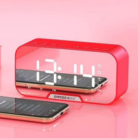 G10/q5 All in 1 Portable Bluetooth Alarm Clock FM Radio Speaker/ Bass Stereo