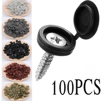 100pcs Decorative Hole Plug Self-Tapping Screw Cap - Easy Installation