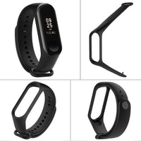 Xiaomi Mi Band 3 4 5 / Mi Band 6 Smart Wrist Band Silicon Strap Bracelet Black