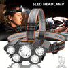 T21 5led with Built-in 18650 Battery USB Rechargeable Portable Flashlight