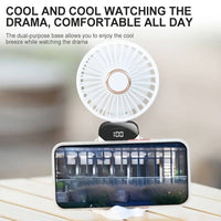 Mini Fan 3000mAh USB Handheld Fan Mini Portable Student Small Digital