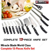 Miracle Blade World Class 13pcs Kitchen Knife Cooking Steel Set