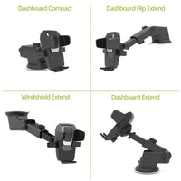 Universal Car Mount Holder for Mobile Phone with Silicone Sucker Suction Cup