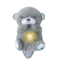 Breathing Plush Bear Otter Doll Newborn Soothing Sleep Playmate Children's