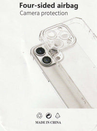 Full Covered Camera Lens Protection Four-Sided Airbag Transparent Clear Case