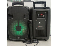 Portable Bass Speaker Bluetooth TF/USB/AUX/led Flashing Lights