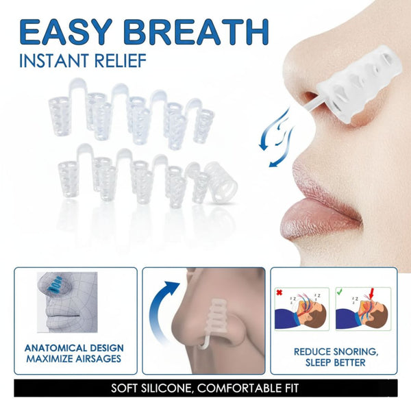 Mini Magnetic Anti-Snoring Device Comfortable 4 Sizes Nose Clip for Snore