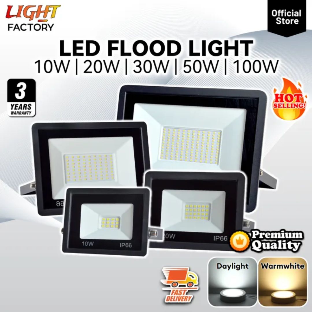 Outdoor LED Spotlight LED Flood Light Waterproof Ip66 Lampu Kecemasan Banjir