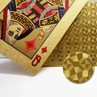 Gold Foil Plastic Waterproof Playing Cards